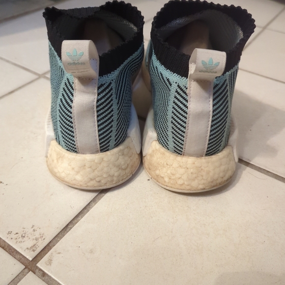 Adidas Parley NMD CSI Primeknit Blue Spirit Black Pre-Owned Size 10 - Picture 3 of 7